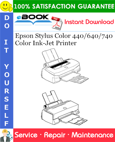 Epson Stylus Color 440/640/740 Color Ink-Jet Printer Service Repair Manual
