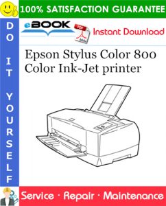 Epson Stylus Color 800 Color Ink-Jet printer Service Repair Manual