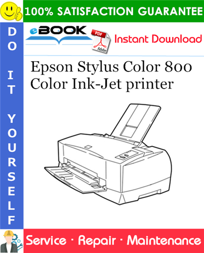 Epson Stylus Color 800 Color Ink-Jet printer Service Repair Manual