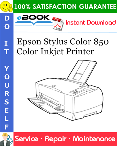 Epson Stylus Color 850 Color Inkjet Printer Service Repair Manual