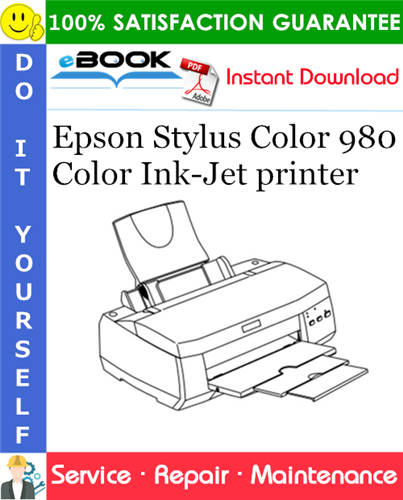 Epson Stylus Color 980 Color Ink-Jet printer Service Repair Manual