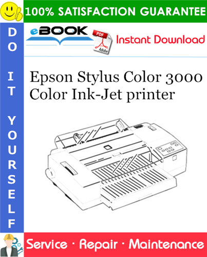 Epson Stylus Color 3000 Color Ink-Jet printer Service Repair Manual