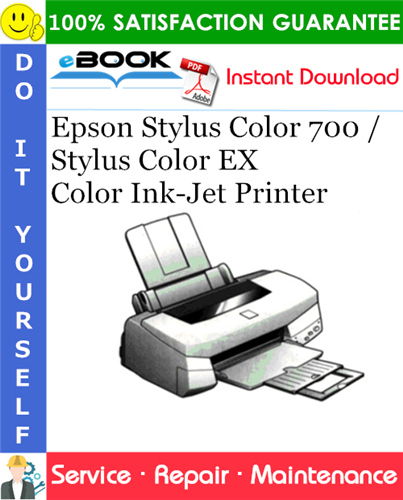 Epson Stylus Color 700 / Stylus Color EX Color Ink-Jet Printer Service Repair Manual