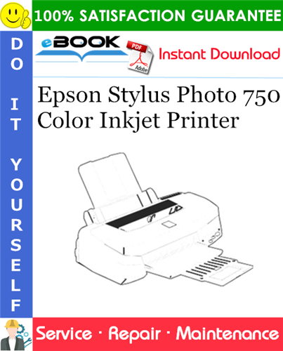 Epson Stylus Photo 750 Color Inkjet Printer Service Repair Manual