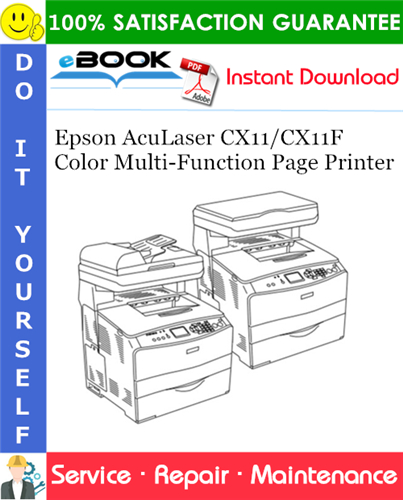 Epson AcuLaser CX11/CX11F Color Multi-Function Page Printer Service Repair Manual