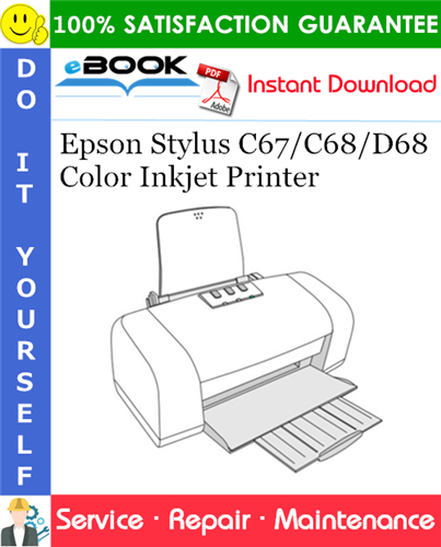 Epson Stylus C67/C68/D68 Color Inkjet Printer Service Repair Manual