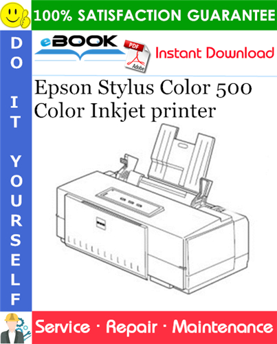 Epson Stylus Color 500 Color Inkjet printer Service Repair Manual