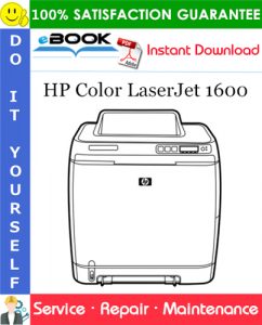 HP Color LaserJet 1600 Service Repair Manual