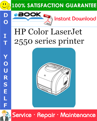 HP Color LaserJet 2550 series printer Service Repair Manual