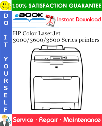 HP Color LaserJet 3000/3600/3800 Series printers Service Repair Manual