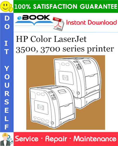 HP Color LaserJet 3500, 3700 series printer Service Repair Manual