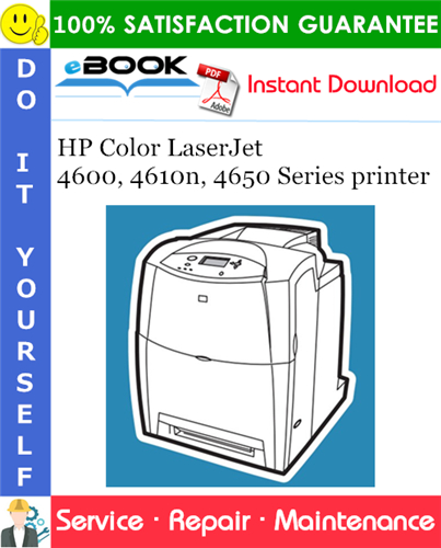 HP Color LaserJet 4600, 4610n, 4650 Series printer Service Repair Manual