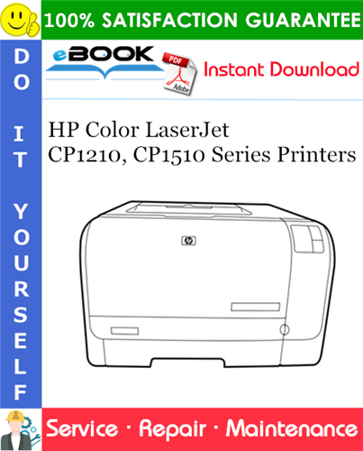HP Color LaserJet CP1210, CP1510 Series Printers Service Repair Manual