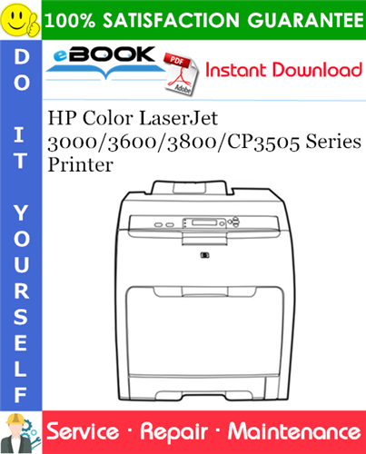 HP Color LaserJet 3000/3600/3800/CP3505 Series Printer Service Repair Manual