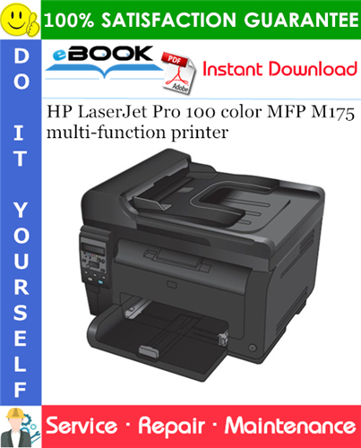 HP LaserJet Pro 100 color MFP M175 multi-function printer Service Repair Manual