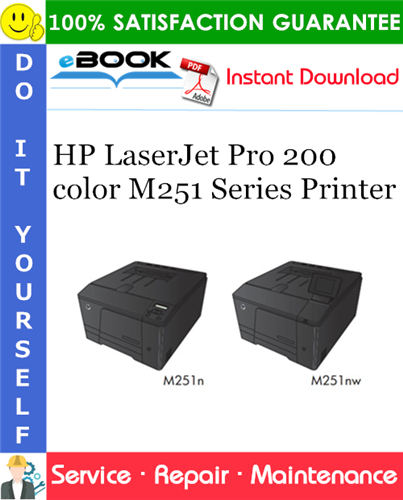 HP LaserJet Pro 200 color M251 Series Printer Service Repair Manual