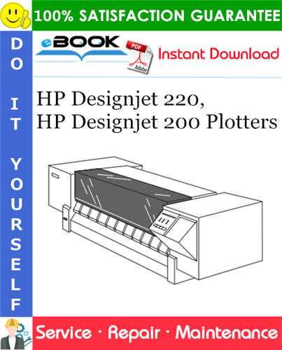 HP Designjet 220, HP Designjet 200 Plotters Service Repair Manual