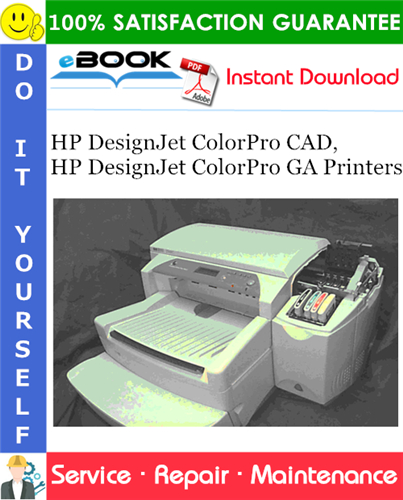HP DesignJet ColorPro CAD, HP DesignJet ColorPro GA Printers Service Repair Manual