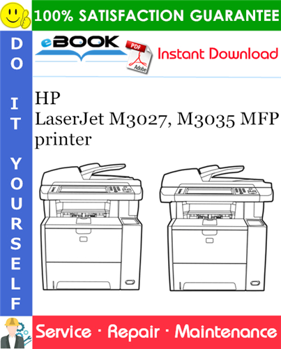 HP LaserJet M3027, M3035 MFP printer Service Repair Manual