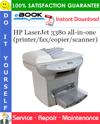 HP LaserJet 3380 all-in-one (printer/fax/copier/scanner) Service Repair Manual