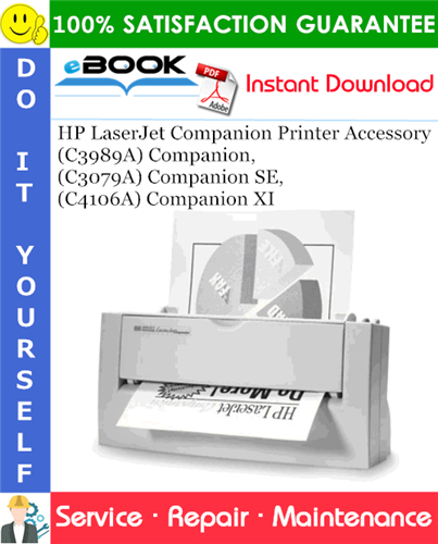 HP LaserJet Companion Printer Accessory (C3989A) Companion, (C3079A) Companion SE, (C4106A) Companion XI Service Repair Manual