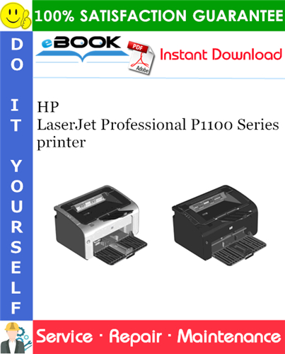 HP LaserJet Professional P1100 Series printer Service Repair Manual