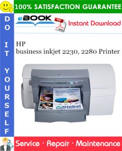 HP business inkjet 2230, 2280 Printer Service Repair Manual