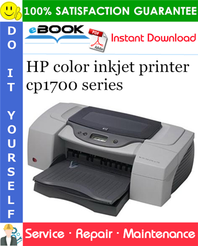 HP color inkjet printer cp1700 series Service Repair Manual
