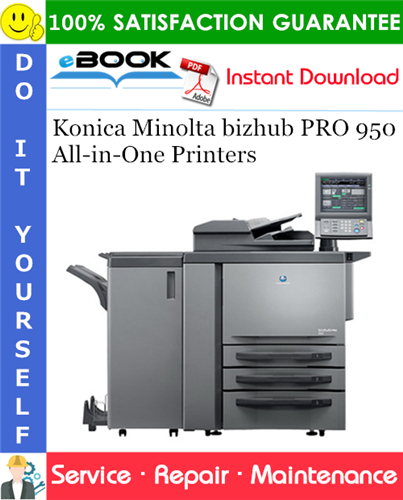 Konica Minolta bizhub PRO 950 All-in-One Printers Service Repair Manual
