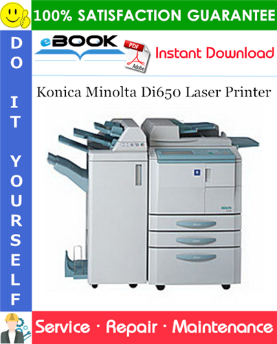 Konica Minolta Di650 Laser Printer Service Repair Manual