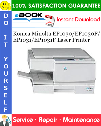 Konica Minolta EP1030/EP1030F/EP1031/EP1031F Laser Printer Service Repair Manual + Parts Catalog