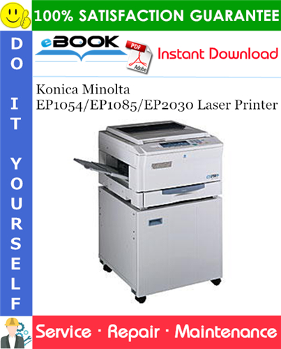 Konica Minolta EP1054/EP1085/EP2030 Laser Printer Service Repair Manual + Parts Catalog