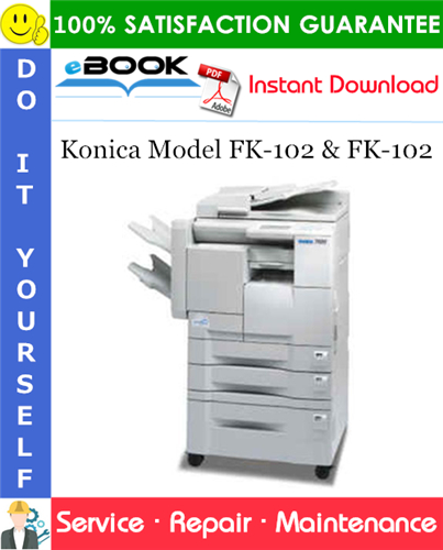 Konica Model FK-102 & FK-102 Service Repair Manual