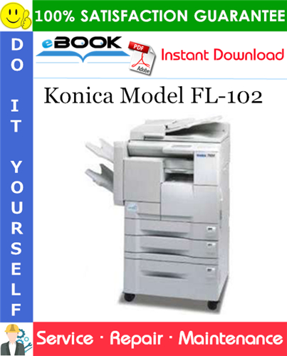 Konica Model FL-102 Service Repair Manual