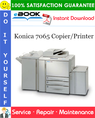 Konica 7065 Copier/Printer Service Repair Manual + Parts Catalog