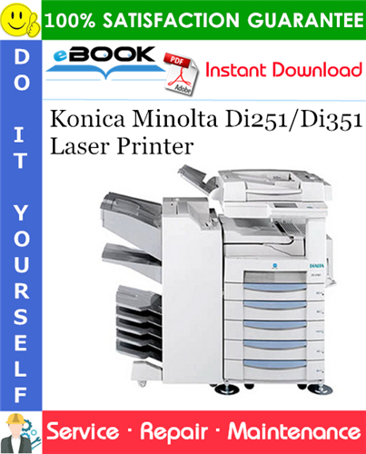 Konica Minolta Di251/Di351 Laser Printer Service Repair Manual