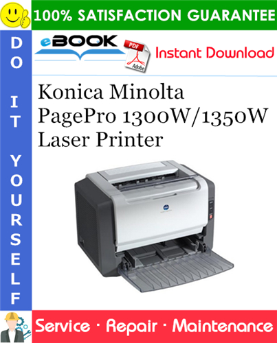 Konica Minolta PagePro 1300W/1350W Laser Printer Service Repair Manual