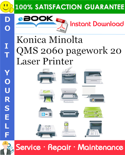 Konica Minolta QMS 2060 pagework 20 Laser Printer Service Repair Manual