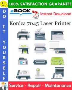 Konica 7045 Laser Printer Service Repair Manual + Parts Catalog