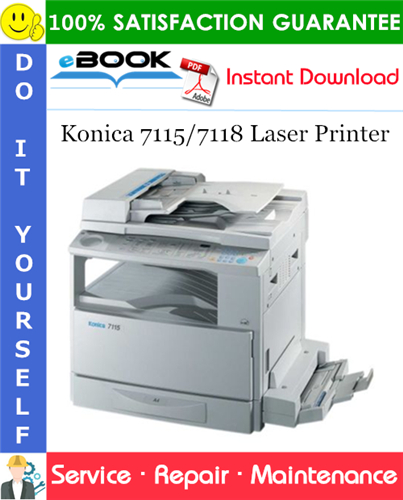 Konica 7115/7118 Laser Printer Service Repair Manual