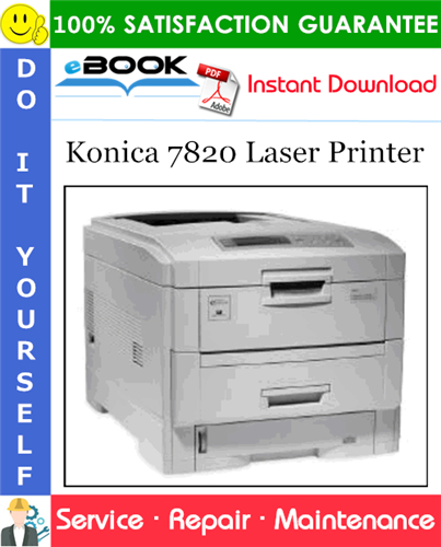 Konica 7820 Laser Printer Service Repair Manual
