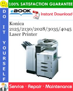 Konica 2125/2130/2028/3035/4045 Laser Printer Service Repair Manual