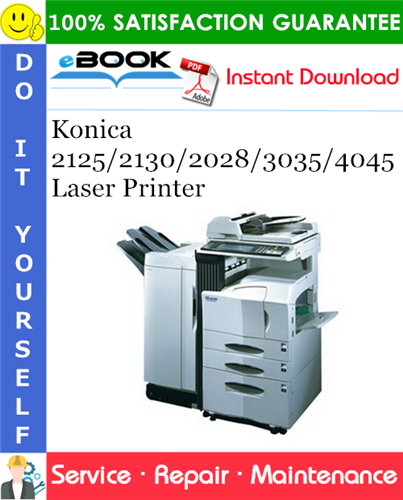 Konica 2125/2130/2028/3035/4045 Laser Printer Service Repair Manual