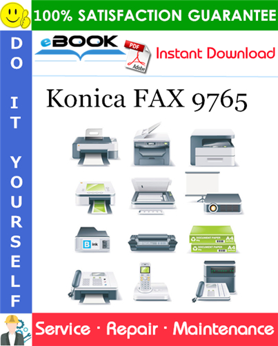 Konica FAX 9765 Service Repair Manual