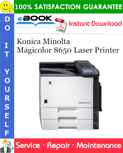 Konica Minolta Magicolor 8650 Laser Printer Service Repair Manual