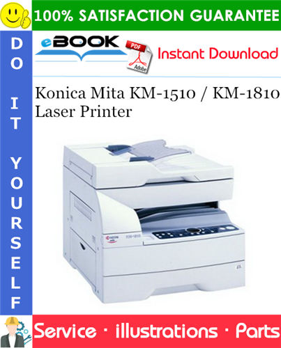 Konica Mita KM-1510 / KM-1810 Laser Printer Parts Manual