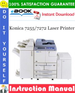 Konica 7255/7272 Laser Printer Instruction Manual