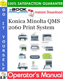 Konica Minolta QMS 2060 Print System Operator's Manual