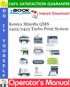 Konica Minolta QMS 2425/2425 Turbo Print System Operator's Manual