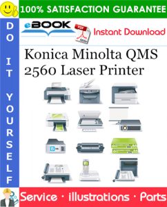 Konica Minolta QMS 2560 Laser Printer Illustrated Parts Manual